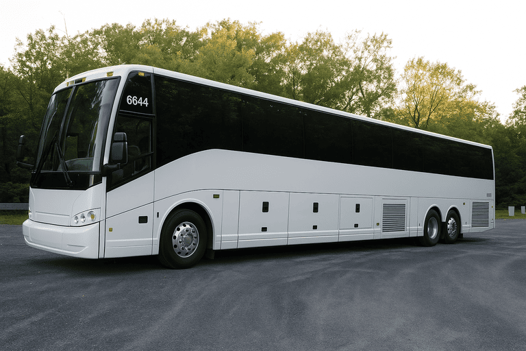 exterior of Temple Coach Bus Service coach bus