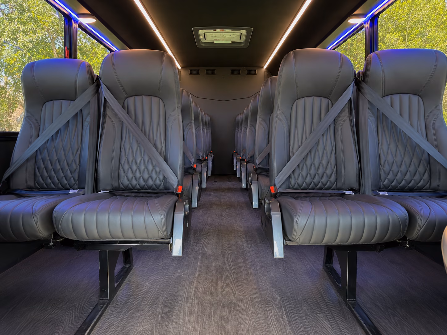 18 passenger minibus interior