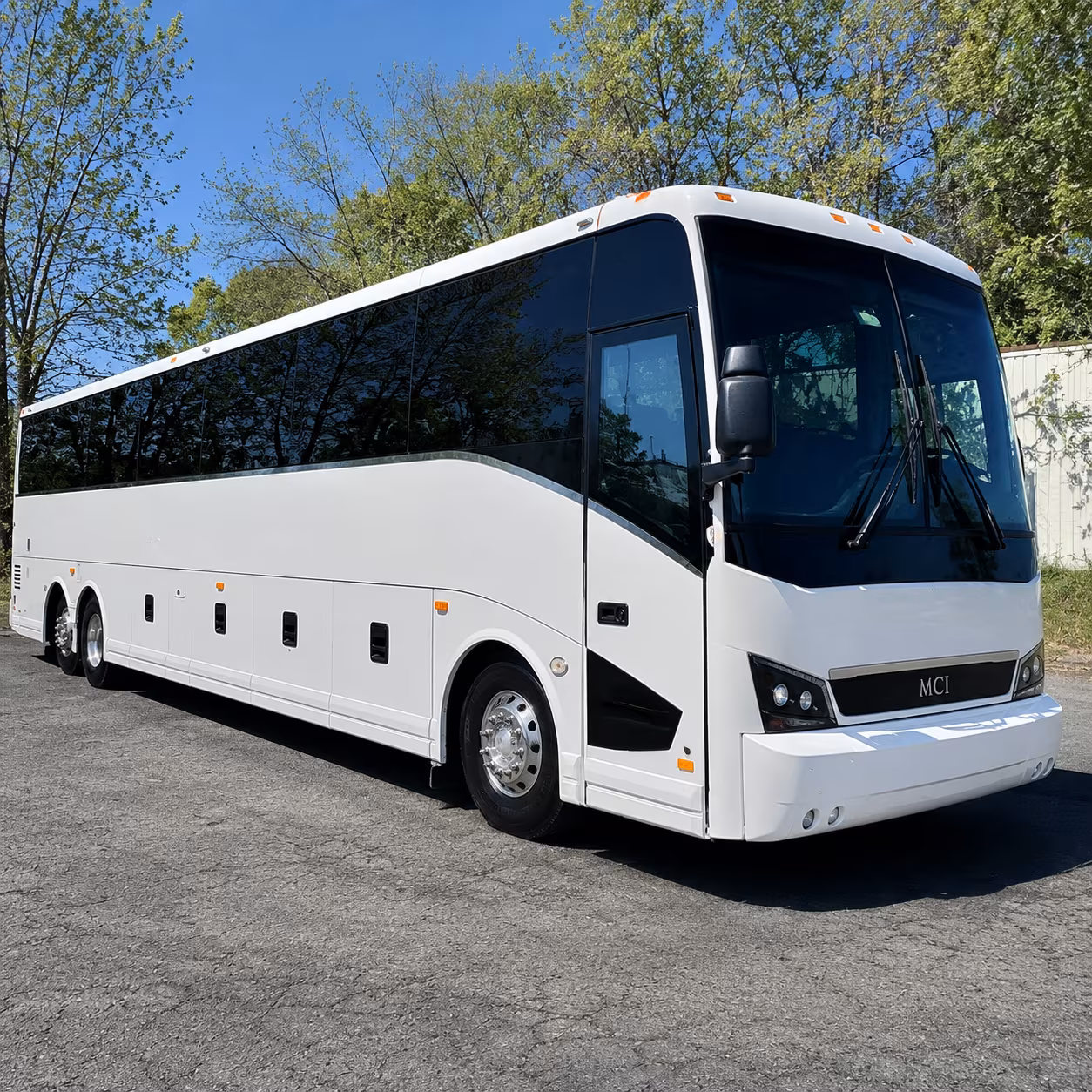 employee parking shuttle buses for temple job sites