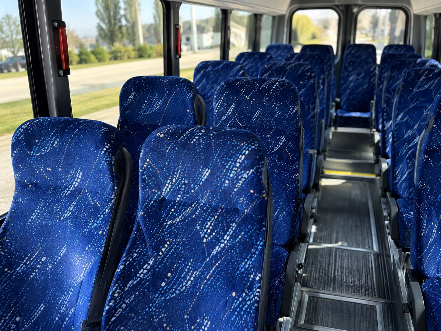 temple 15 passenger minibus inside