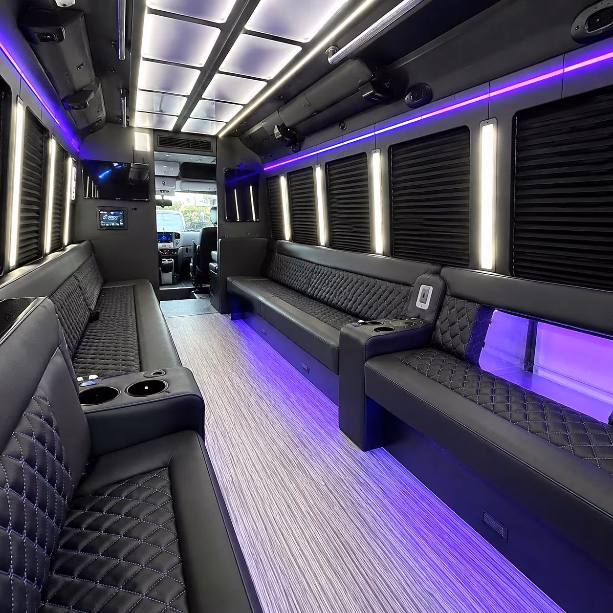 temple party bus rentals inside