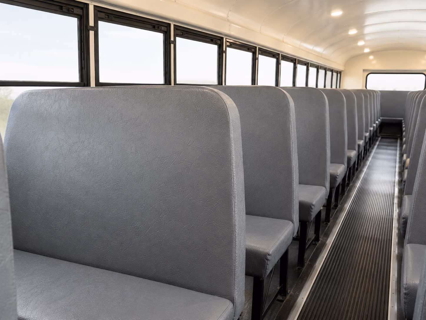 temple school bus inside