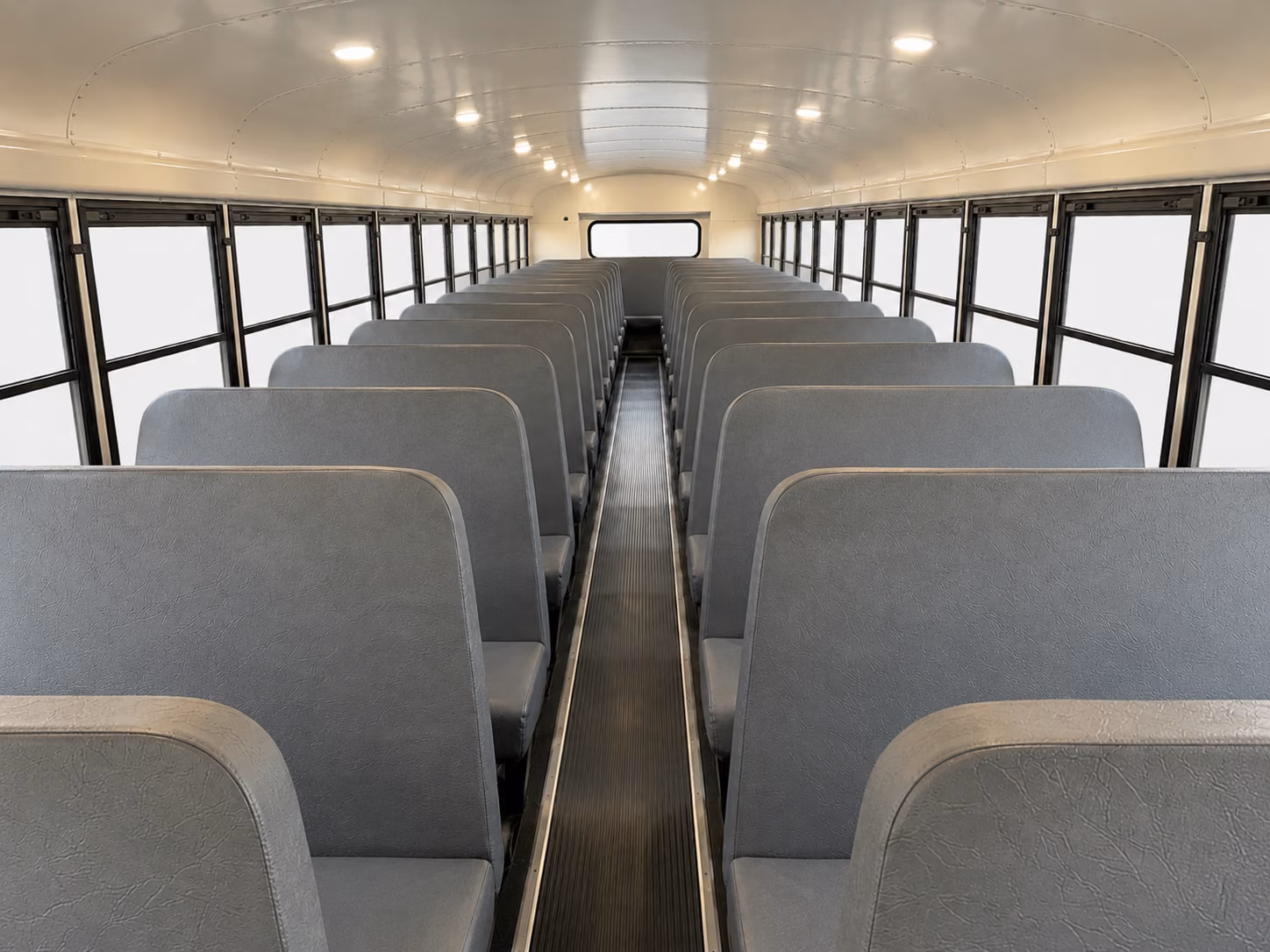 temple school bus interior