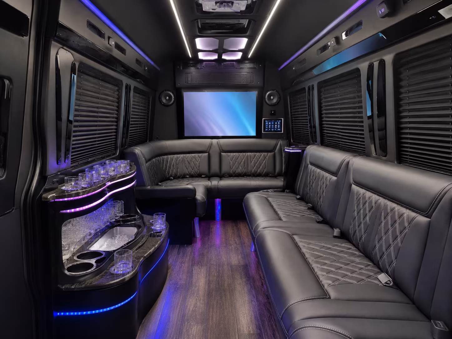 temple sprinter limousine inside