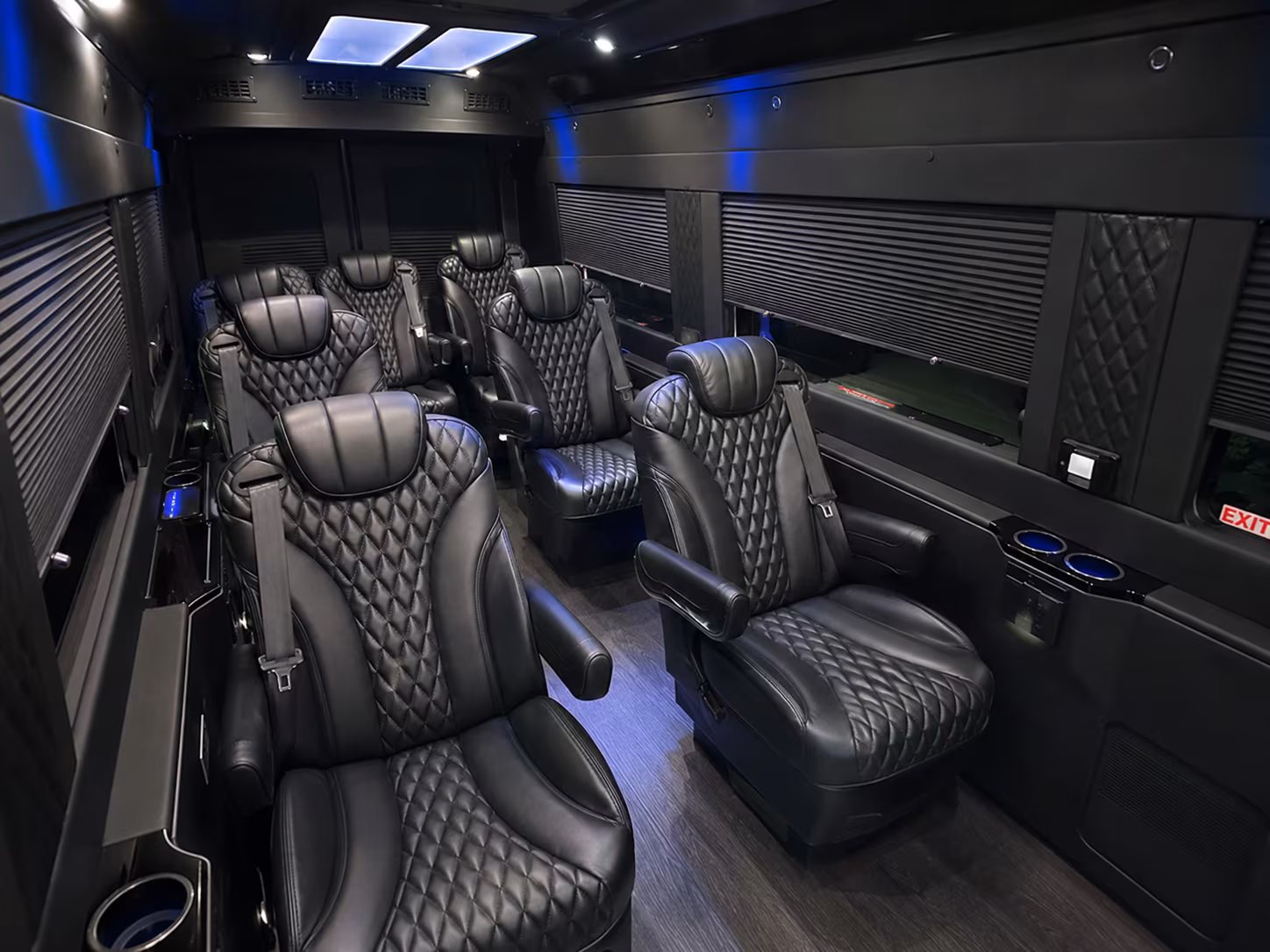 temple sprinter van with driver inside